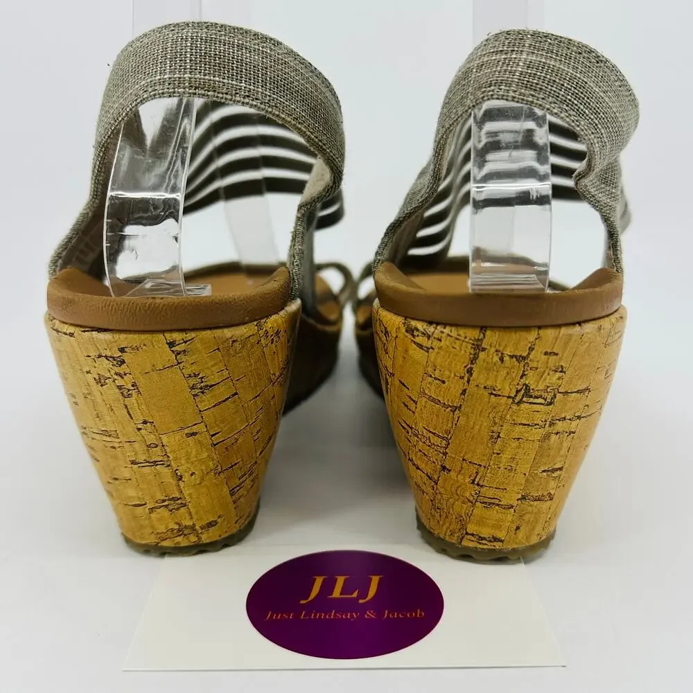 Skechers Women's Beverlee - Smitten Kitten Luxe Foam Wedge Sandals 38527 Size 9